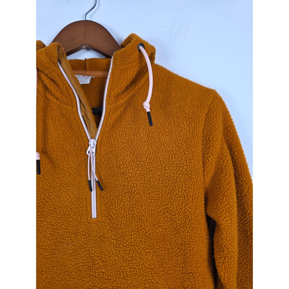 Kari Traa Rothe Womens Fleece Pullover Hoodie XS Quarter Zip Jacket Copper - Picture 3 of 12